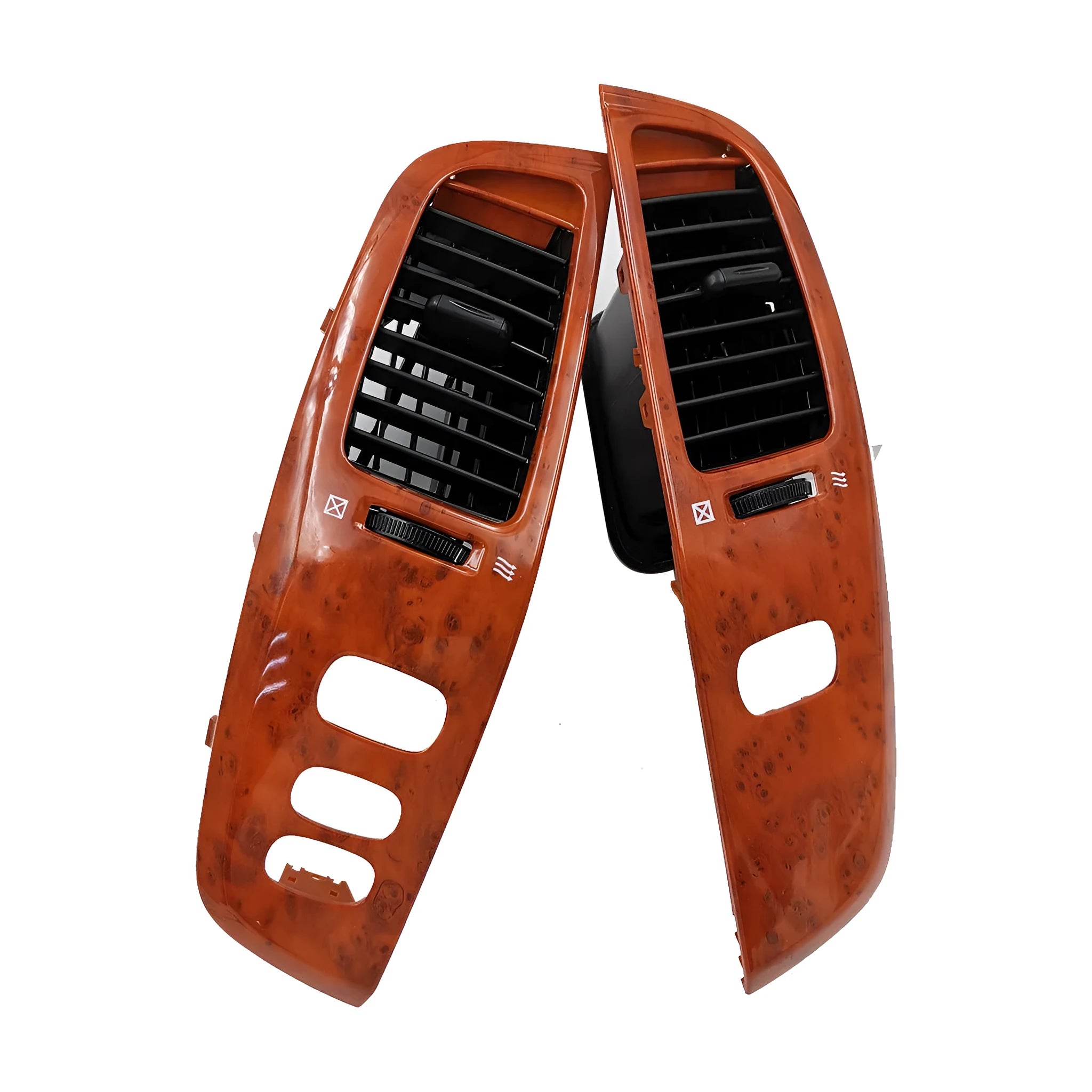 Peach wood coloured ABS plastic air outlet panel for covering wall and ceiling vents