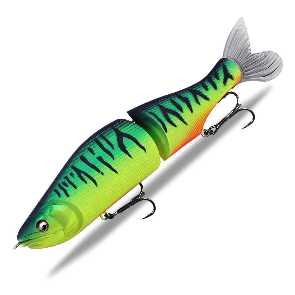 185mm plastic fishing lure for bass with swimming action and multiple colour options