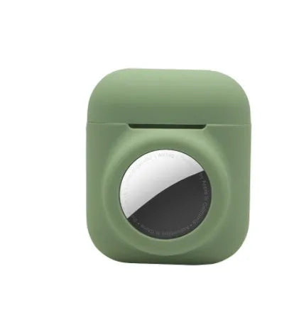Silicone AirTag protective sleeve with flip cover in various colour options