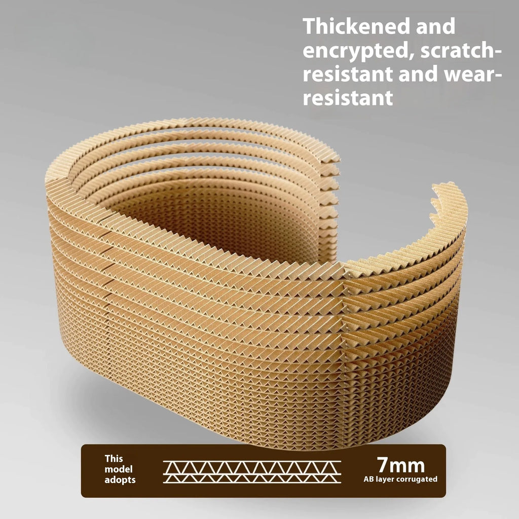 Small cat climbing frame in corrugated paper tunnel nest style 57x39x27.5cm simple indoor design