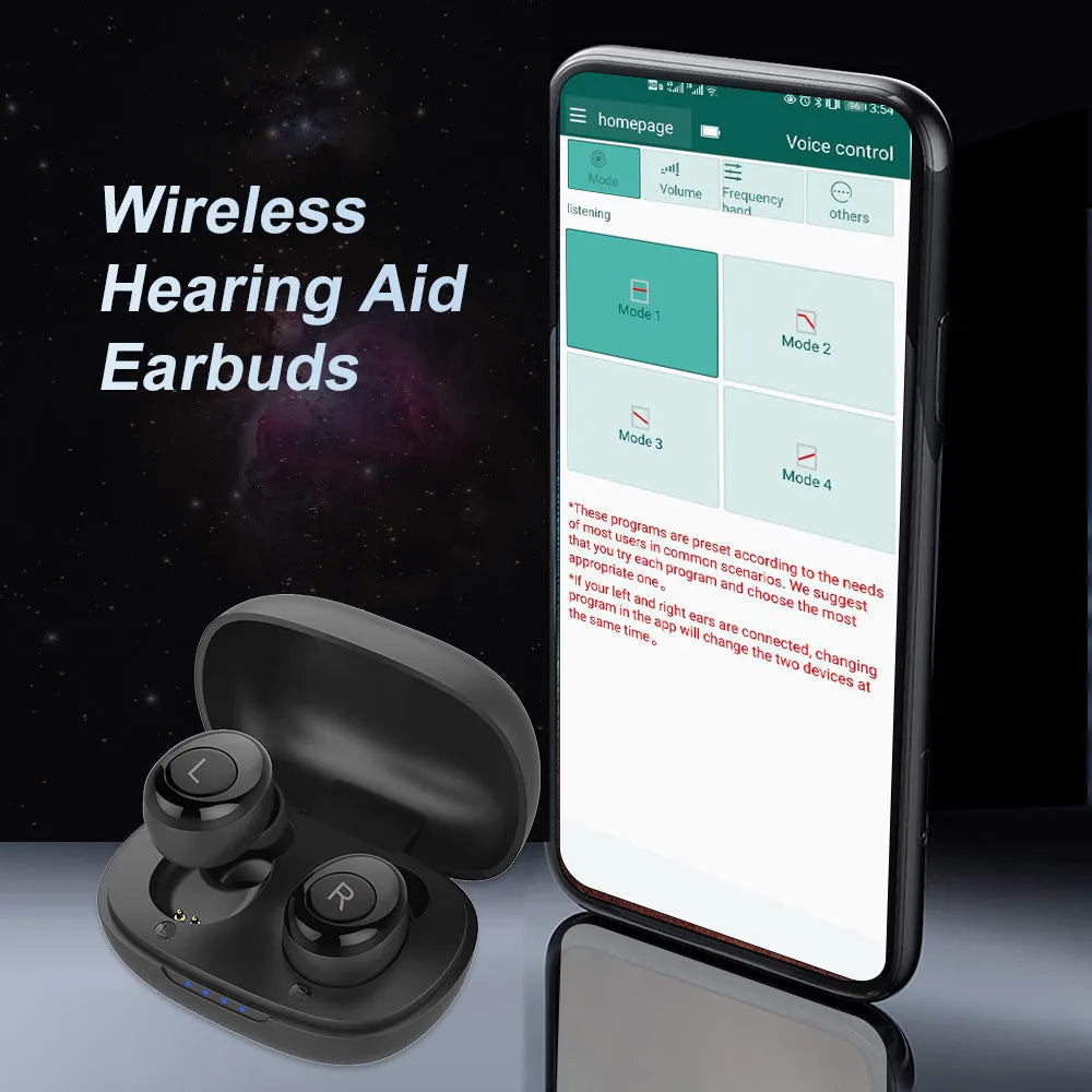 H001 rechargeable Bluetooth digital headset sound amplifier in black for swimming and wading sports made from medical plastic