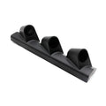 Black universal 52mm instrument stand with three-hole right-hand drive mounting bracket