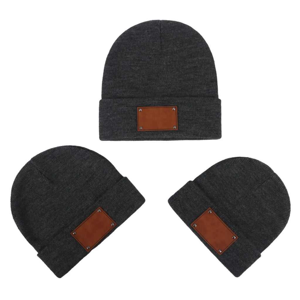 Knitted warm pullover hat in acrylic fibre with dome top and no brim, available in six colours and sizes S, M, L.