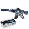 M416 electric continuous hair plastic toy blaster in Skull Red, Skull Blue, Letter Blue or Digital Green