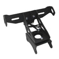Black aluminium alloy short tail licence plate bracket for Honda motorcycles.