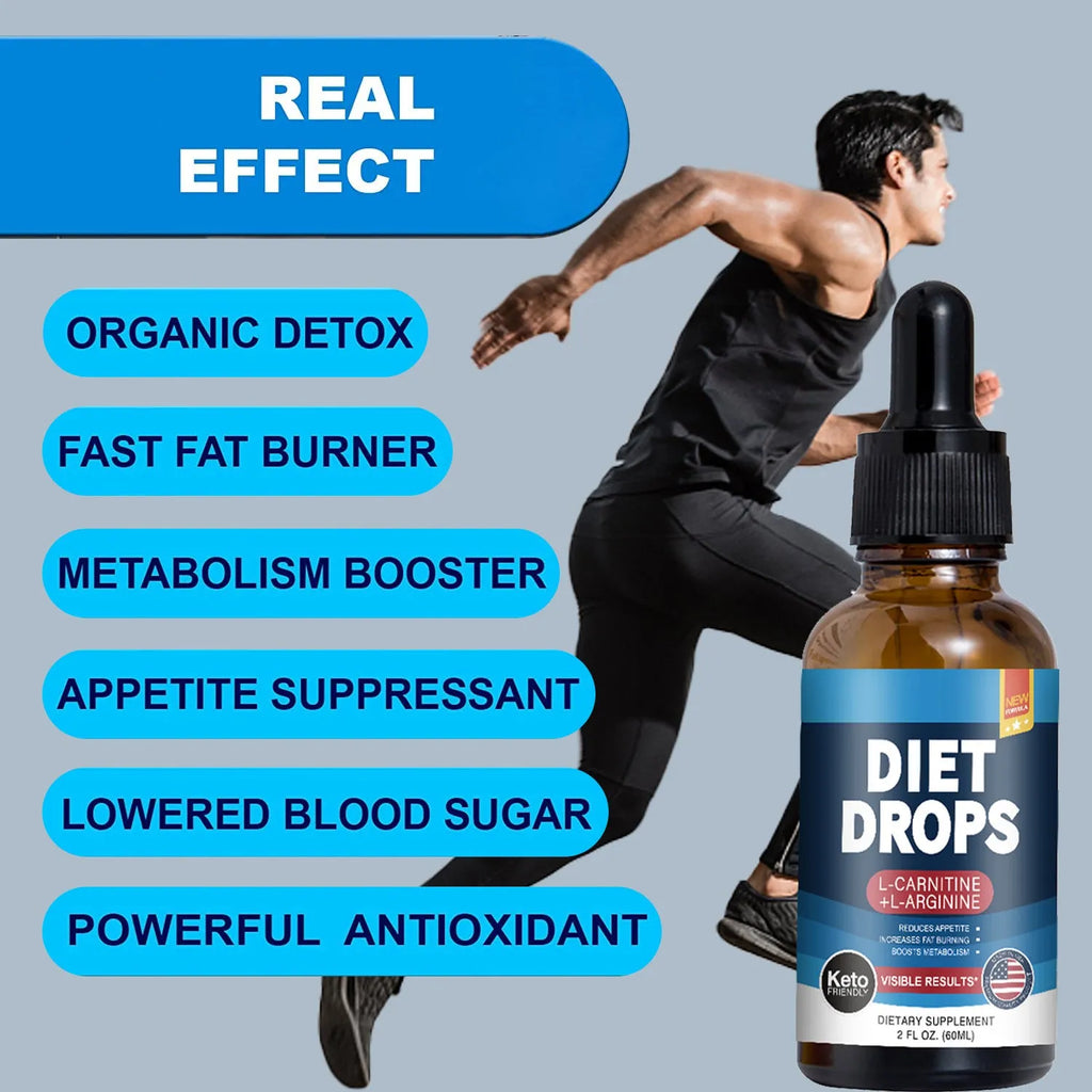 60ml bottle of ketone drops liquid dietary supplement
