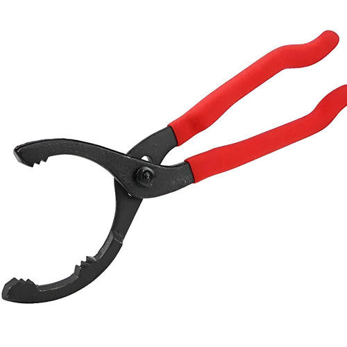 12 inch high carbon steel filter wrench in red colour for oil filter removal