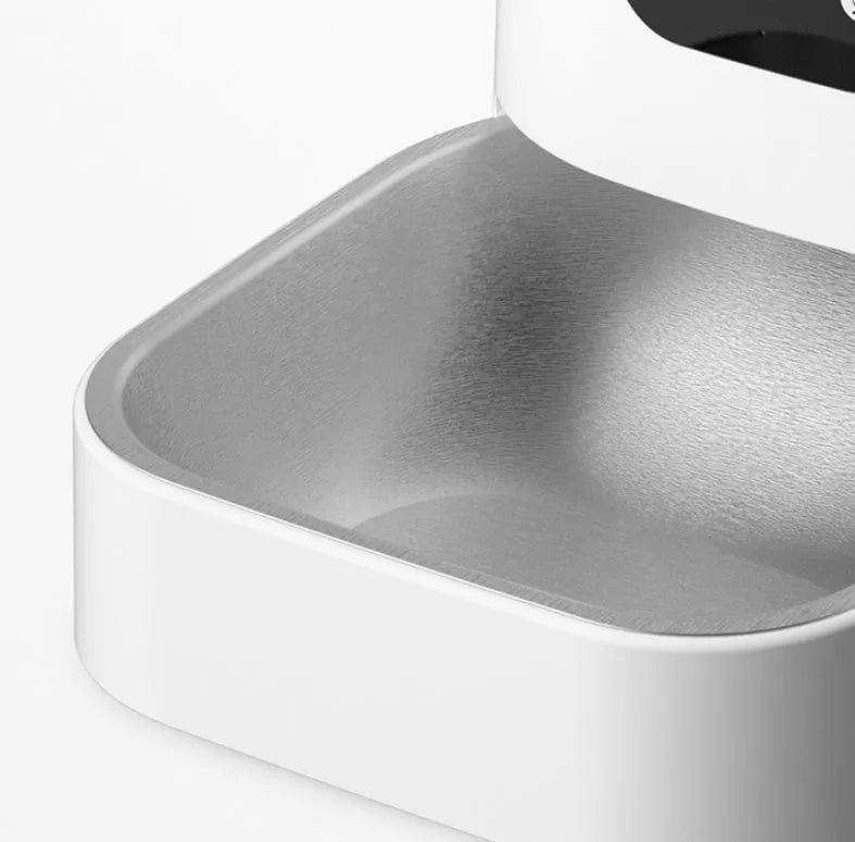 Pet automatic feeder 6L large capacity smart voice recorder app control timer feeding cat dog food dispenser white colour