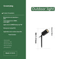 Aluminium outdoor ground lamp with integrated LED for garden and courtyard lighting.