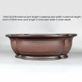 Handmade Chinese style crabapple shaped purple clay flowerpot 74cm