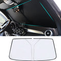 Nylon mesh sun shade heat insulation for Tesla Model 3 and Y front windshield with buckle attachment