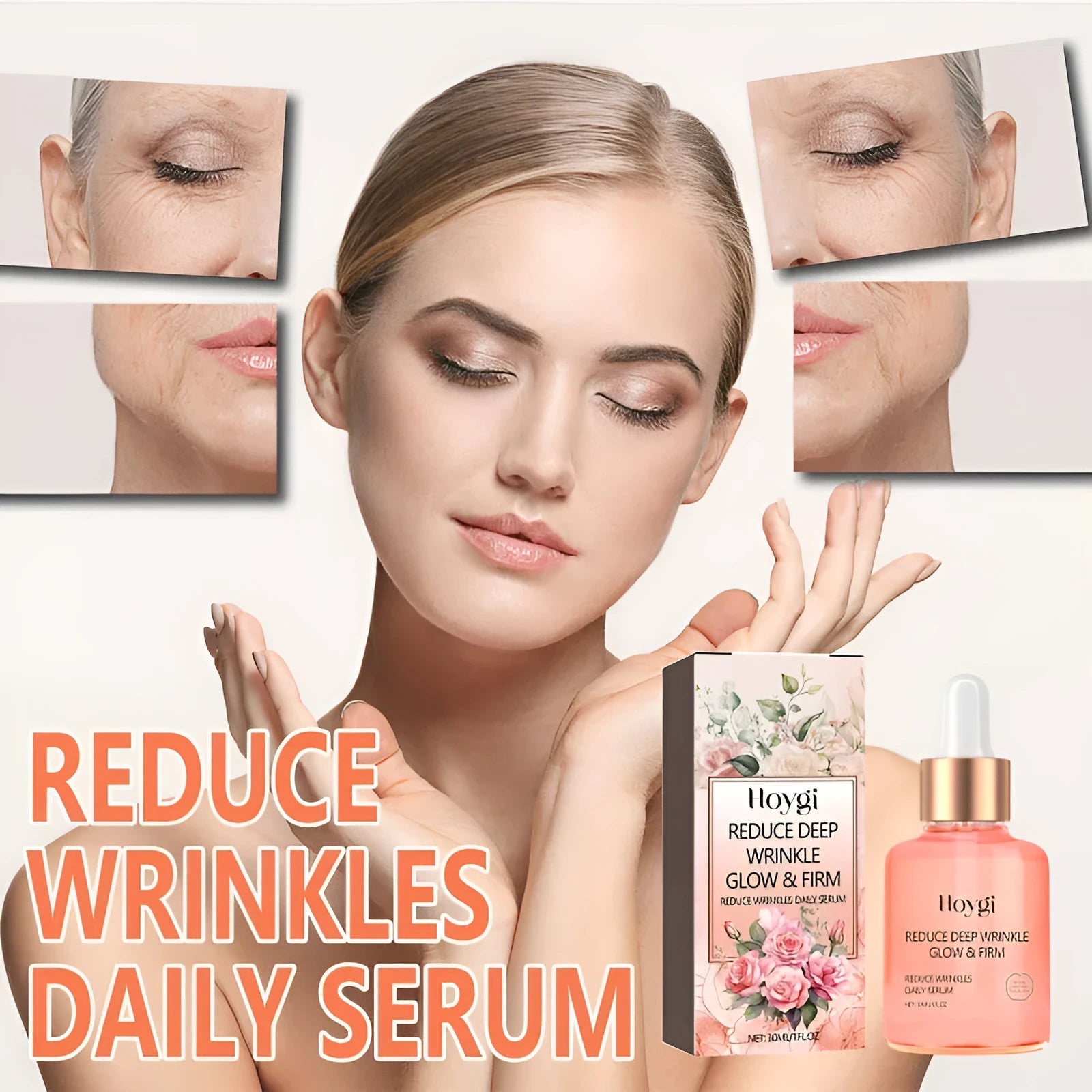 30ml rose essential oil bottle for skin brightening and wrinkle treatment