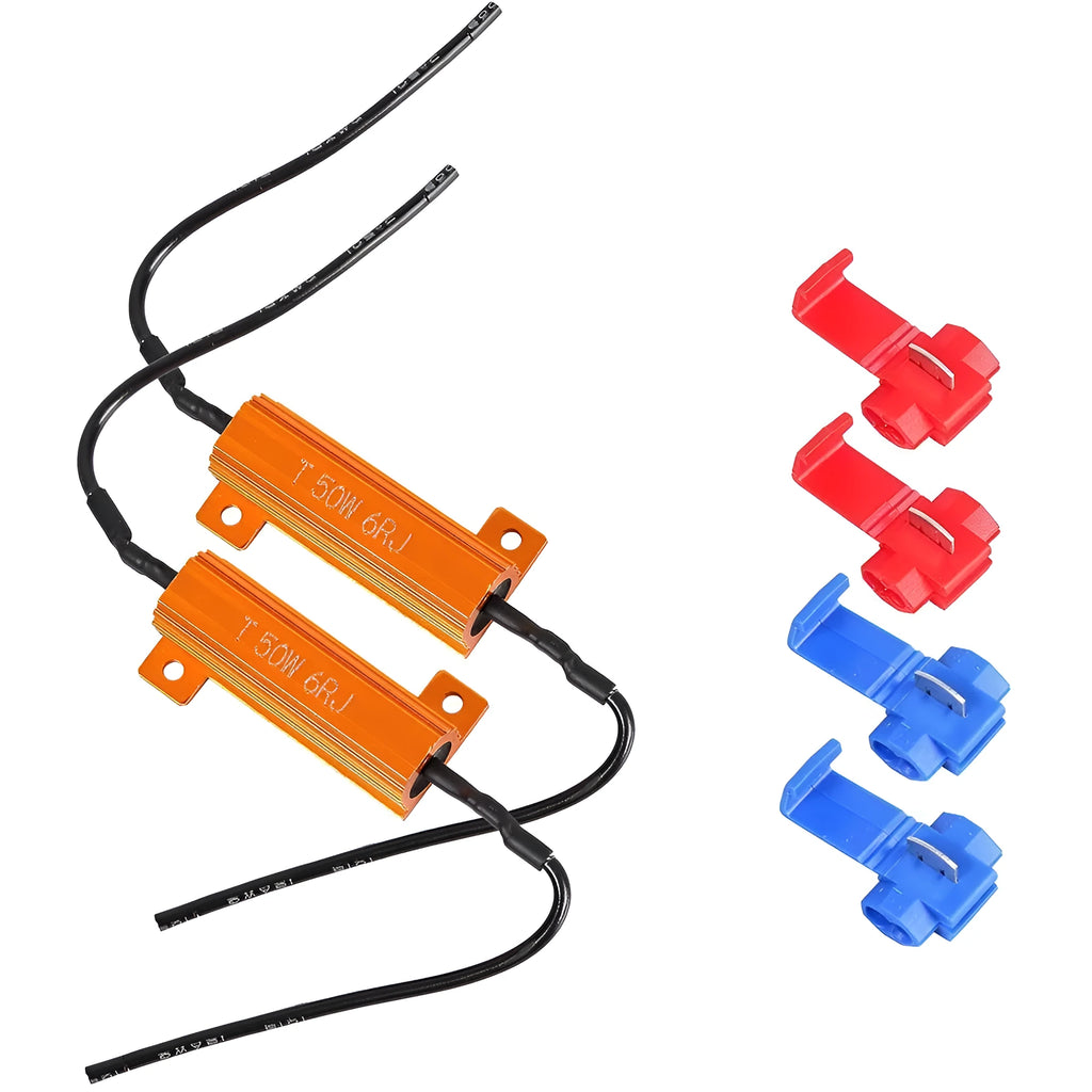 Golden aluminium LED decoder with 50W metal resistance and IP67 waterproof rating