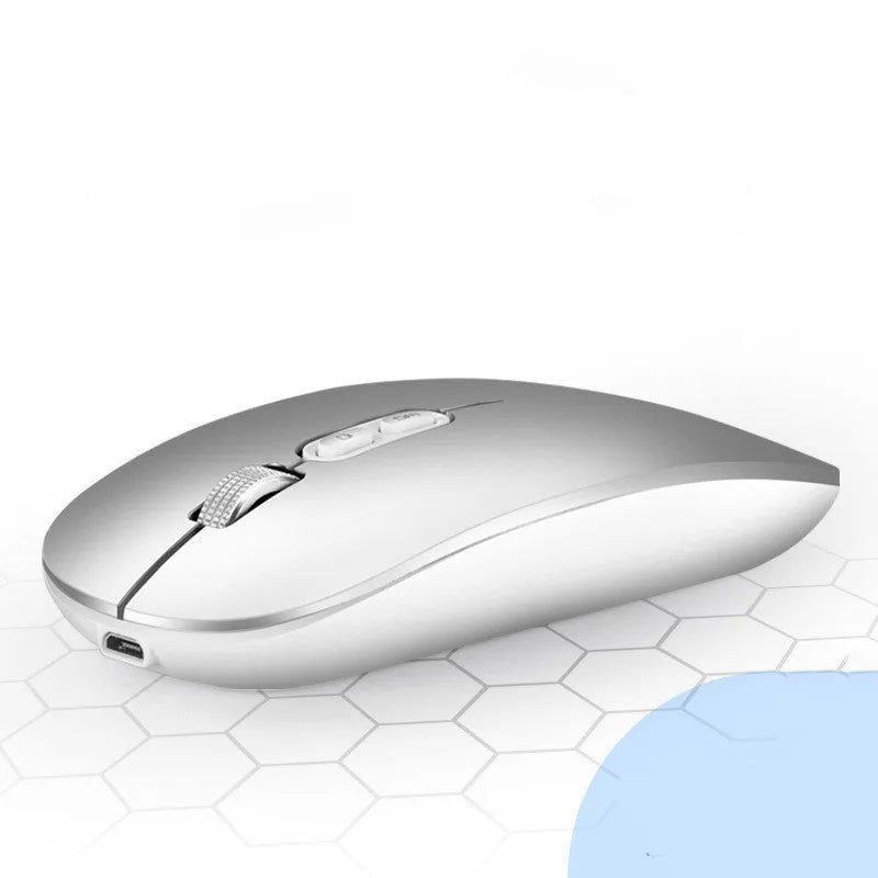 iMice wireless mouse 1600DPI 2.4G rechargeable mini silent mouse black colour top view