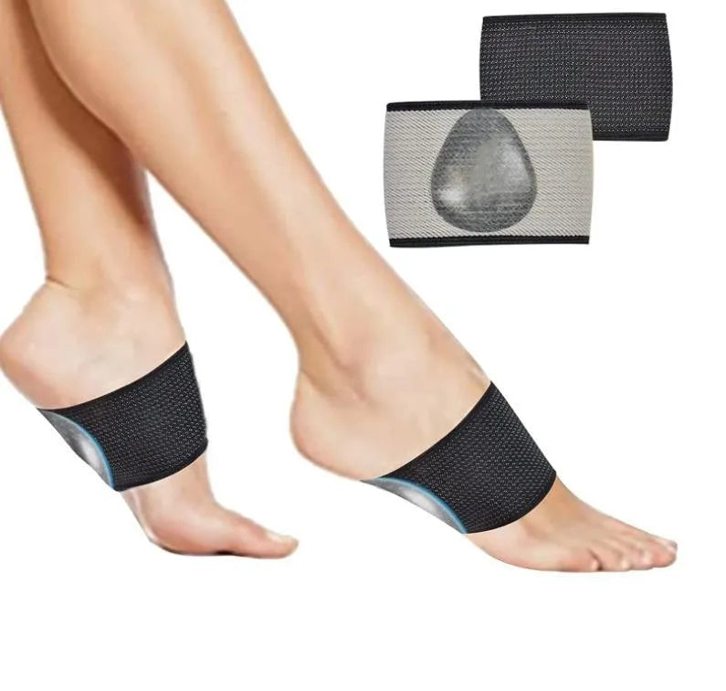 Elastic foot bandage cover with arch support in heart style and ordinary style colours
