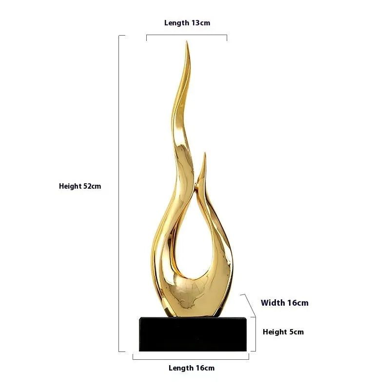 Festival high-rise decoration craft in plastic resin with modern simple style
