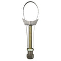 Silver single head hook wrench 12x25mm metric filter wrench in aluminium and iron, 150g