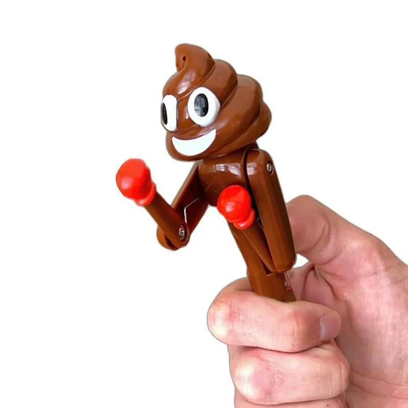 Dark coffee colour poop boxing creative tricky ballpoint pen made of plastic for teenagers aged 7-14
