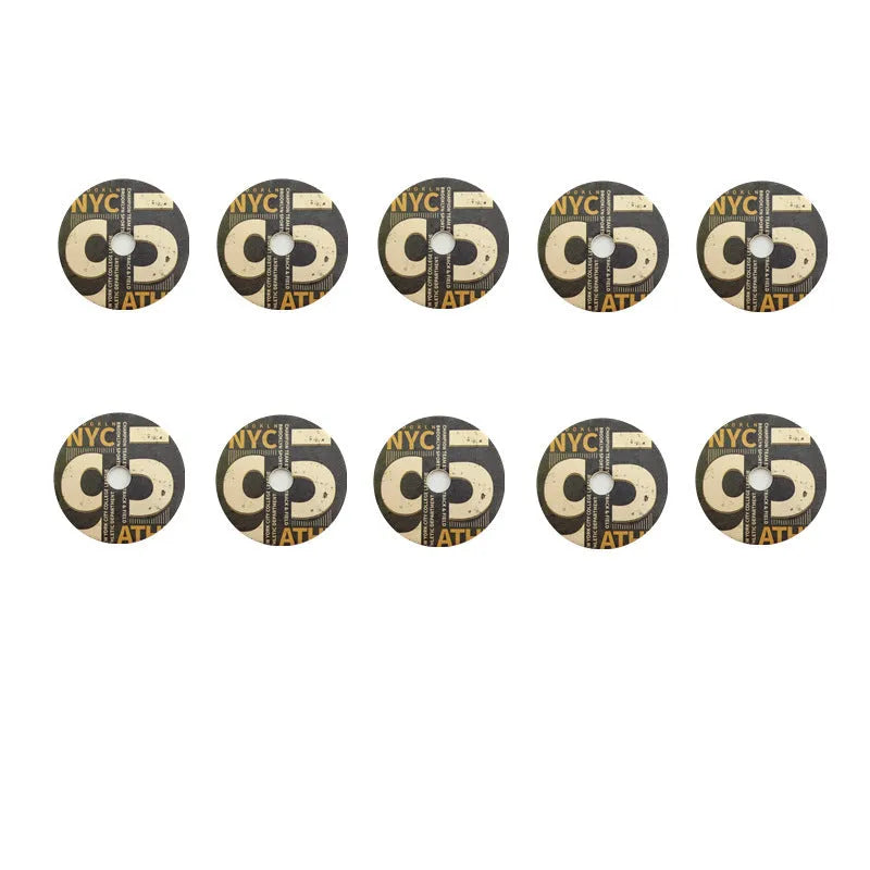 Pack of 10 paper car rotary record player hanging ornaments in Nordic style for aromatherapy tablet replacement