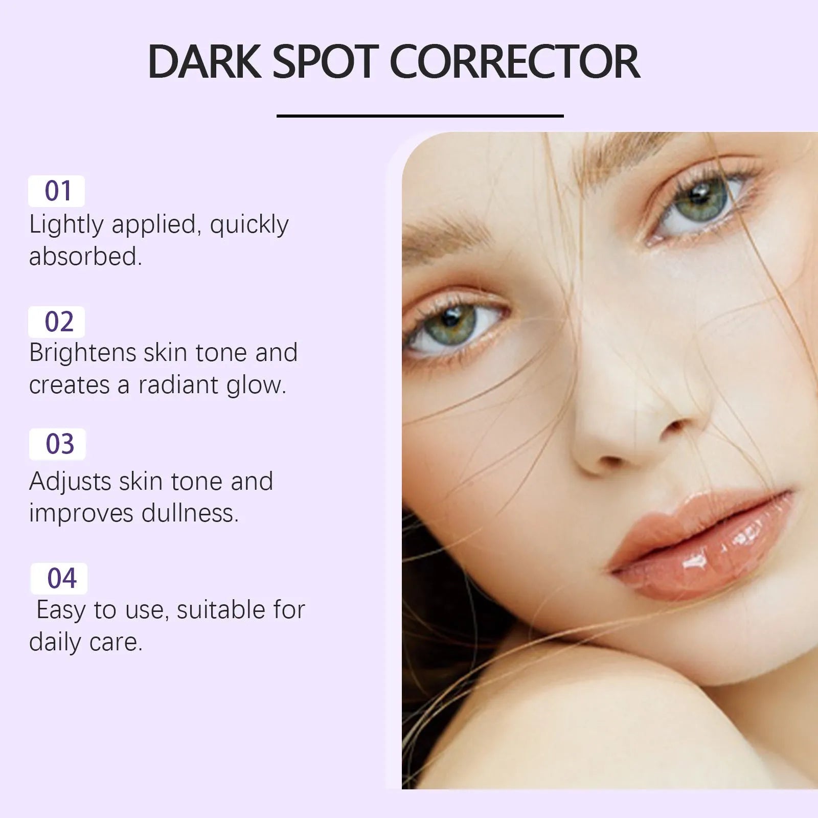 50g skin care cream tube measuring 3.5 x 13 cm for daily moisturising and pore refinement