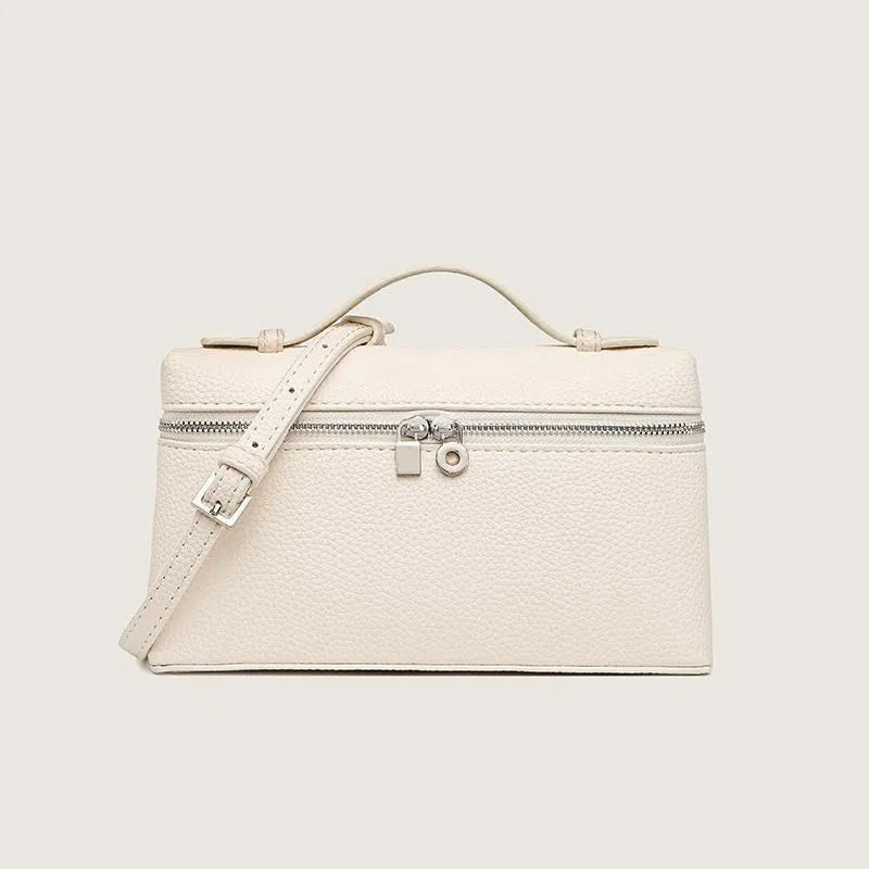 Women's mini lunch box bag in polyester with PU lining and rivet detail, casual everyday style