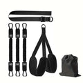 Black 255 lbs pull-ups auxiliary strap suit made from TPE material for fitness training