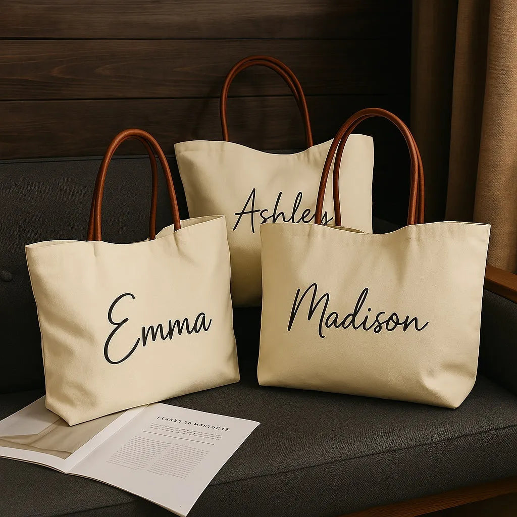 Canvas tote bag with side gussets in beige white colour, shown with handles extended