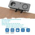 Black European standard quick charge socket with Type-C port for desktop use