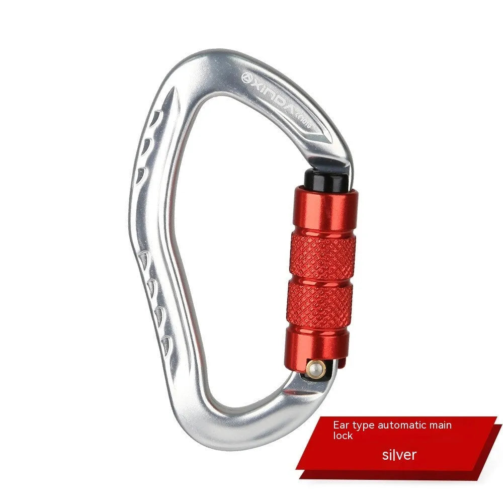 Automatic master lock climbing carabiner in five colour options for outdoor equipment
