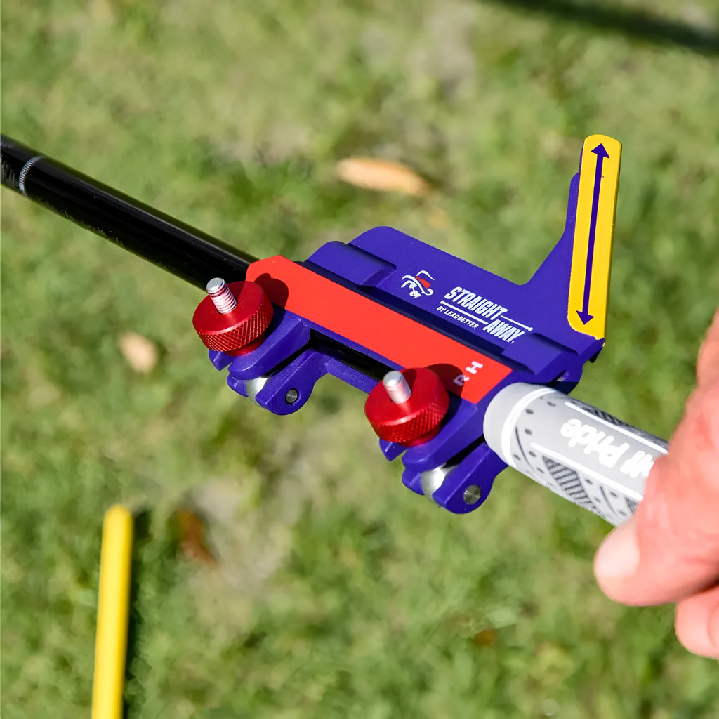 Plastic golf swing plane training simulator with colour options