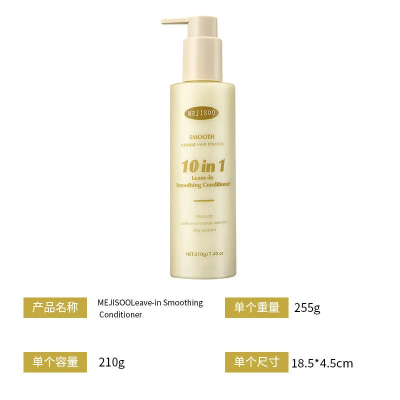 210g bottle of wash-free soft 10-in-1 hair conditioner for women's hair care