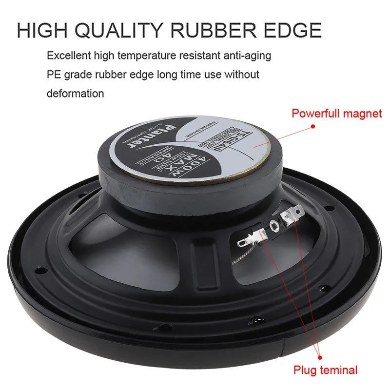 TS-G1641R 6.5-inch coaxial car speaker with 400W peak power and electromagnetic reed-type construction