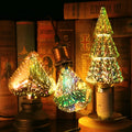 3D fireworks decorative LED light bulb with glass shell and E27 base for Christmas home decor