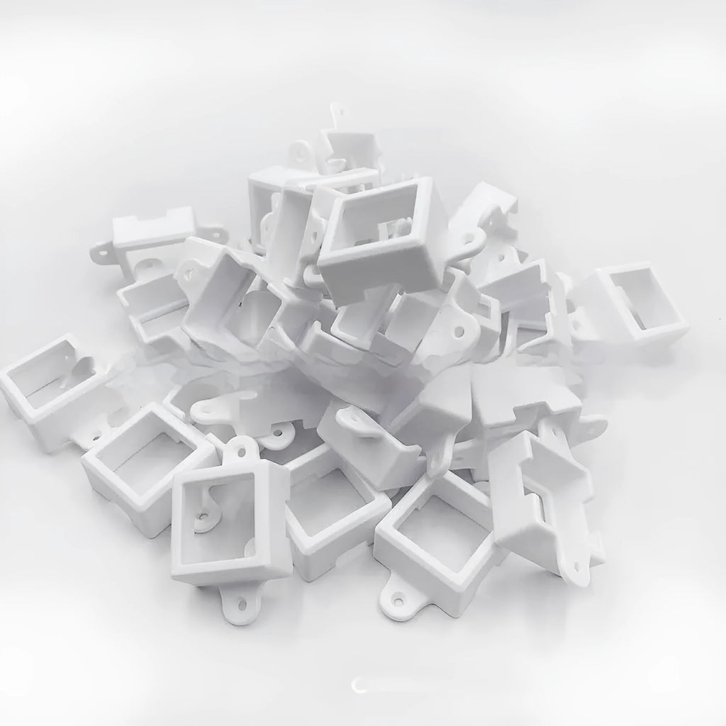 White plastic LED light protective lampshade for fixed bracket installation
