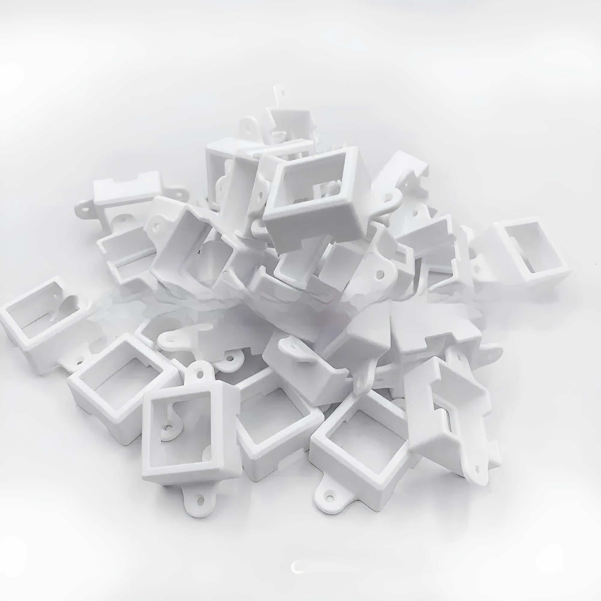 White plastic LED light protective lampshade for fixed bracket installation