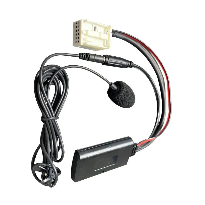 Car Bluetooth adapter cable and external microphone for Peugeot and Citroen RD4 stereo systems