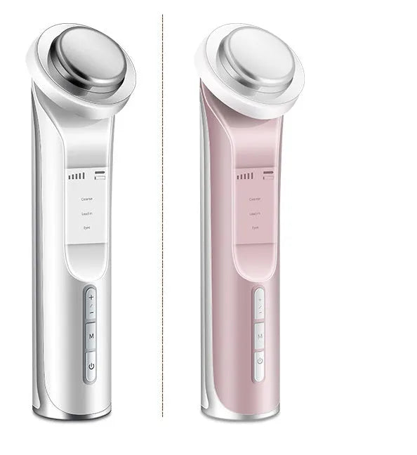 Pink or white facial mask instrument, USB rechargeable, 168x46x45mm, 120g