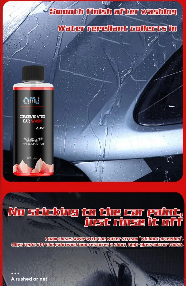 100ml bottle of super concentrated high foam car cleaning detergent