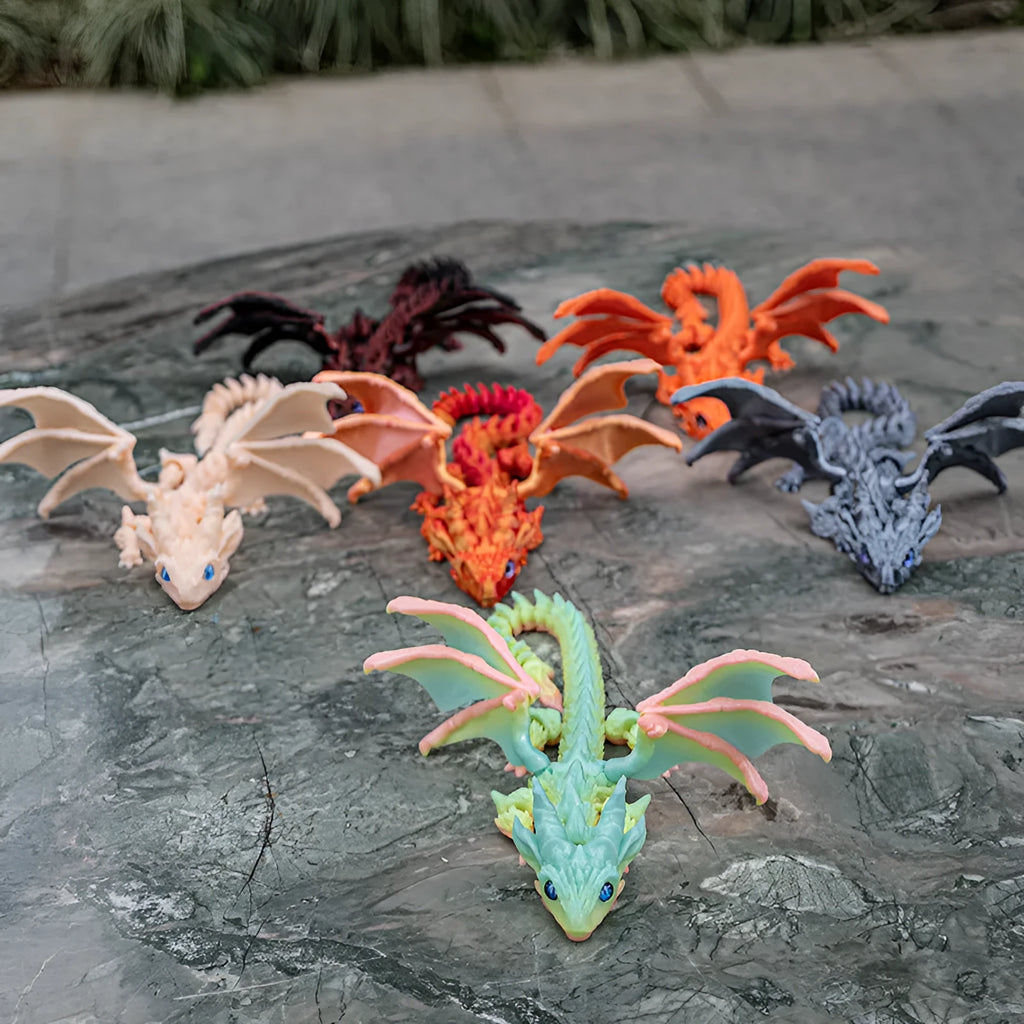 Decorative dragon wings toy for cosplay costumes in PLA plastic with 25cm wingspan