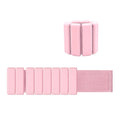 Silicone iron block weight-bearing bracelet with adjustable Velcro strap, 2 pounds per wrist, 29x7x1.5cm