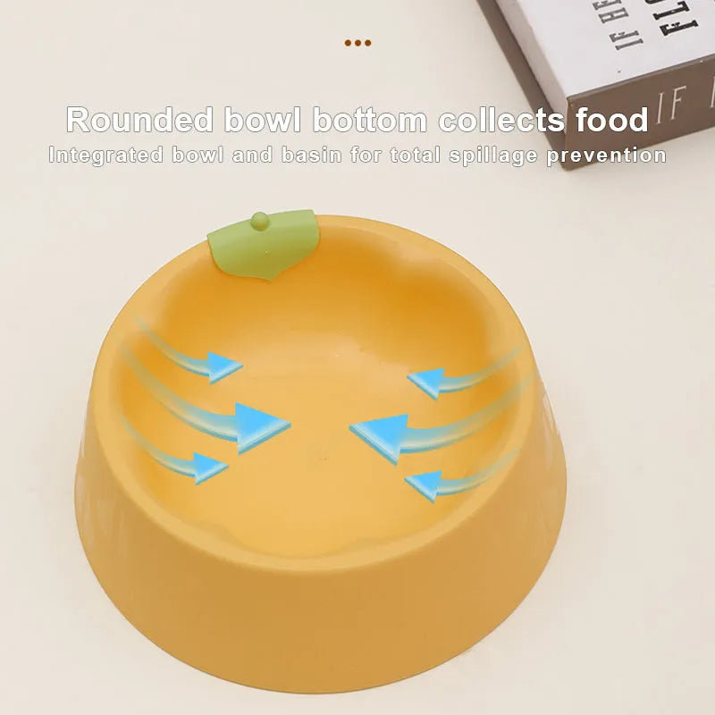 Green plastic double pet bowl for dog and cat food and water on a white background