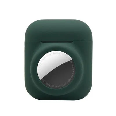 Silicone AirTag protective sleeve with flip cover in various colour options