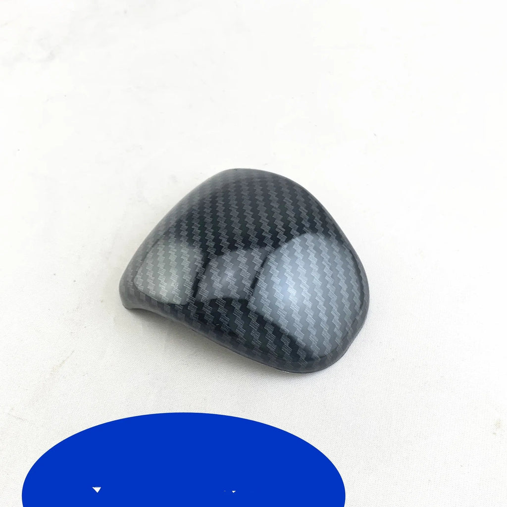 Black carbon fibre pattern gear shift cover for car dashboard and centre console