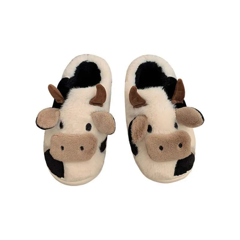 Women's cotton platform slippers with non-slip PVC sole, sweet style, indoor home footwear