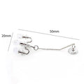 Mini gold and silver metal retro ceiling light photo prop decorations measuring 5x2cm