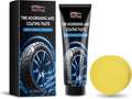 60ml black car tyre retreading paste in bottle with small sponge applicator for rubber crack and scuff repair