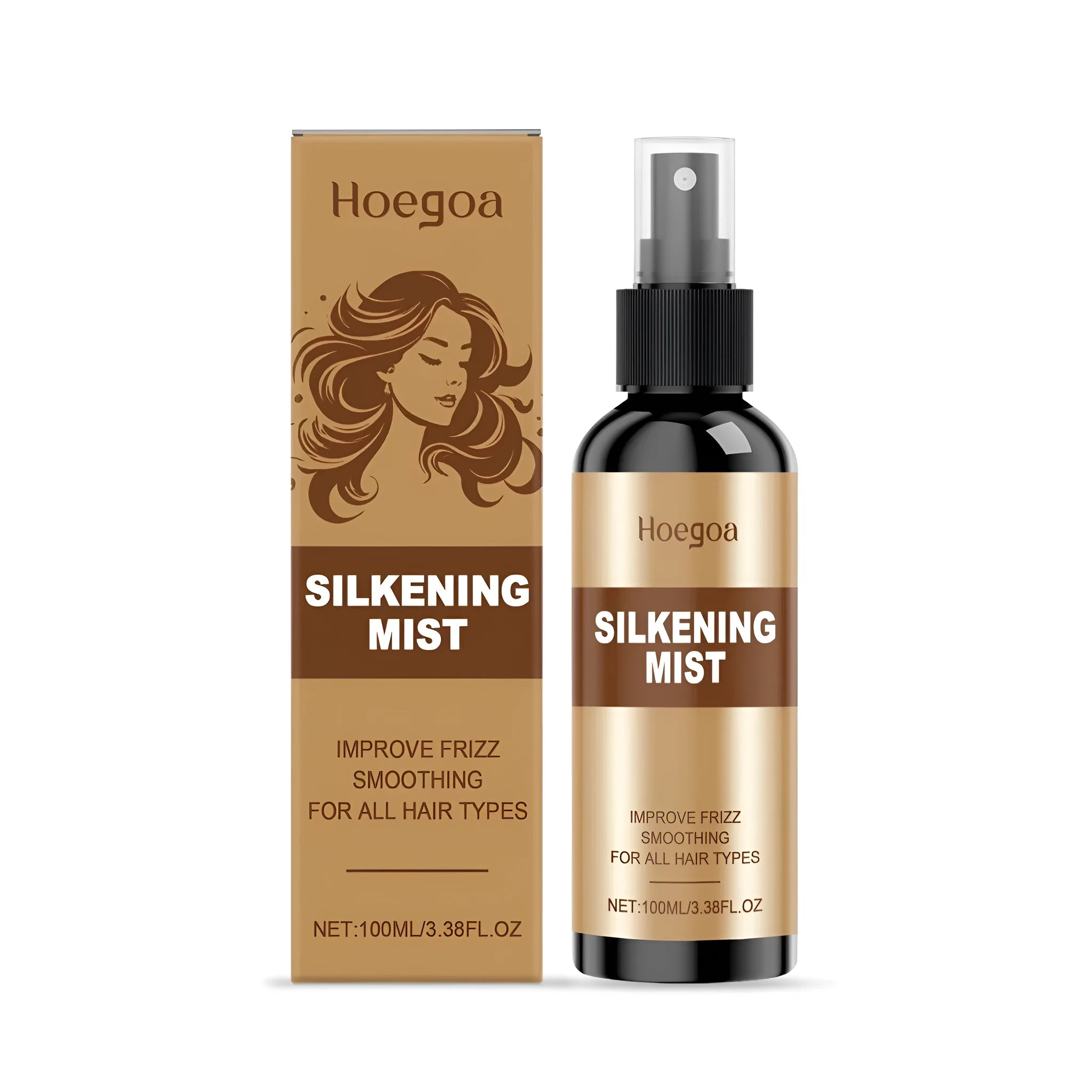 100ml hair care spray bottle with glycerin, vitamin E and natural extracts