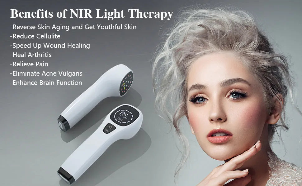 Simple Home Red Light Physiotherapy Instrument black and white battery USB infrared device with safety glasses and carrying case
