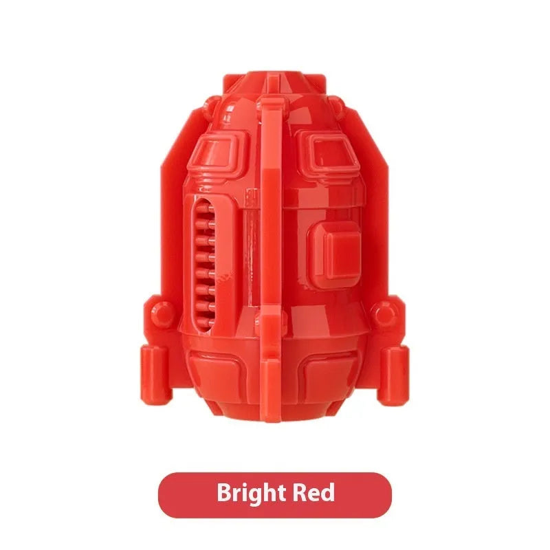 Pet food leakage toy dog bite creative in bright red TPR material