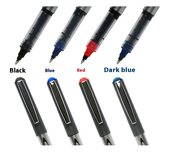 Water-based quick-drying signature pen with 0.5mm fine tip shown in multiple ink colour options